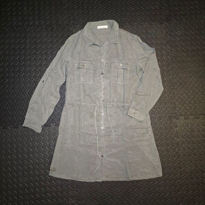 Women's Becool Shirt Dress Gray Size S